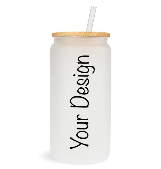 Custom 16 oz. Frosted Glass Tumbler
