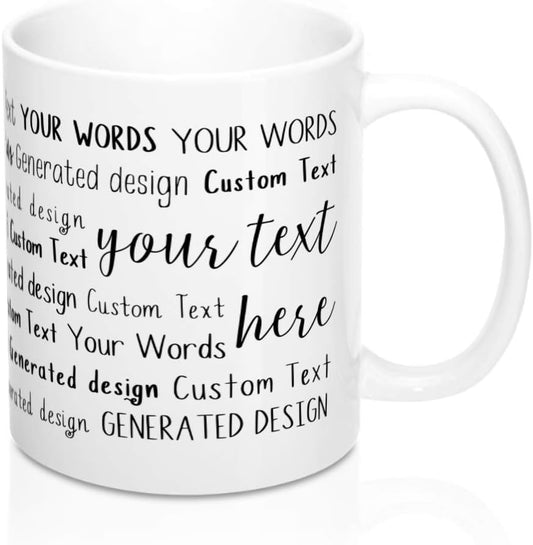 Custom Word Cloud Mug