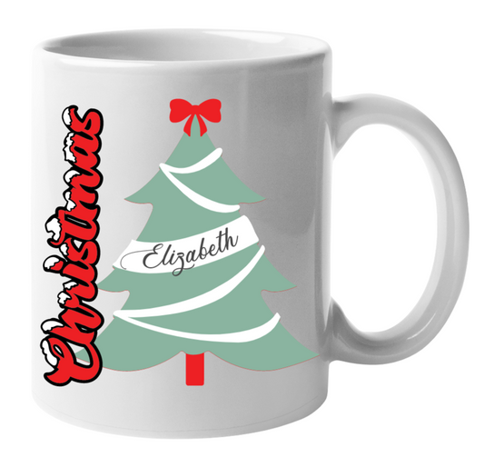 Personalized Christmas Tree Mug