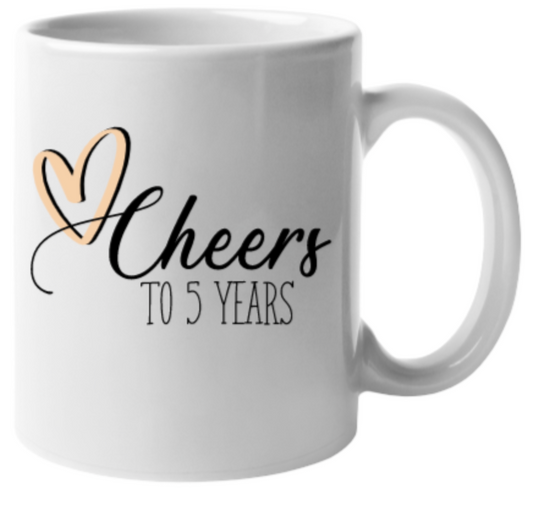 Personalized Anniversary Mug - Cheers