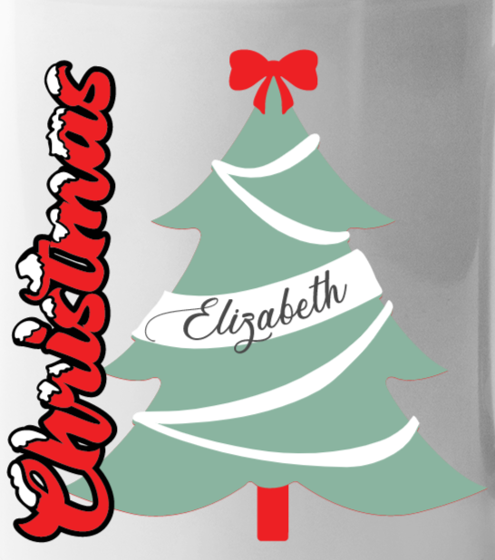 Personalized Christmas Tree Mug